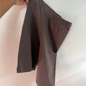 Los Angeles Apparel Women's Athletic Bike Shorts - Falcon: Brown/Gray